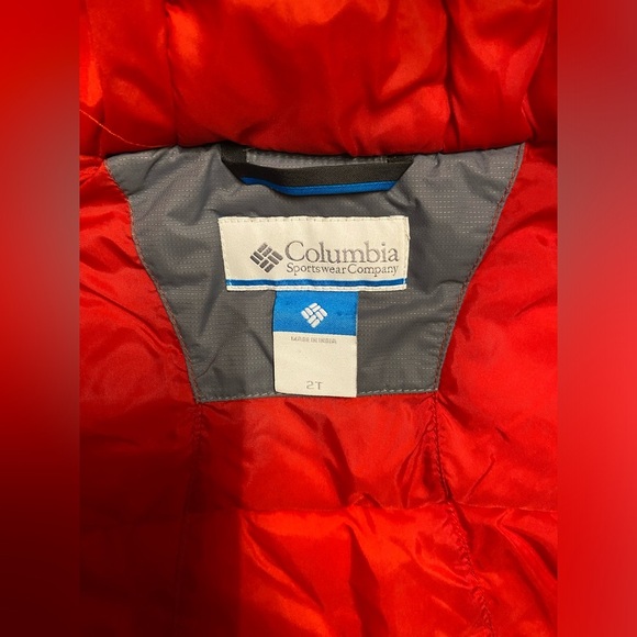 Columbia Kids Red and Gray Puffer Jacket - Picture 7 of 8